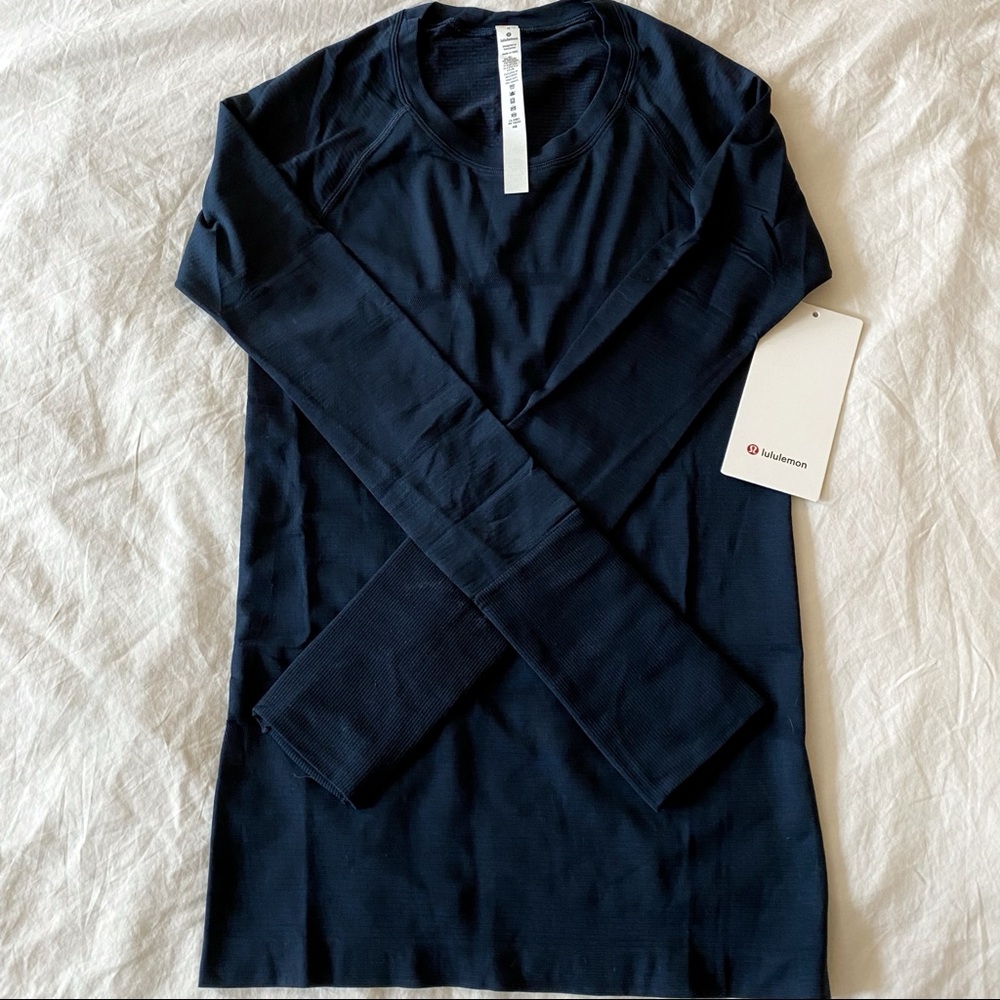 NWT lululemon swiftly tech Rare TRUE NAVY sz 4 - Picture 1 of 6